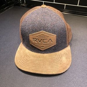 RVCA Brown Corduroy SnapBack Hat